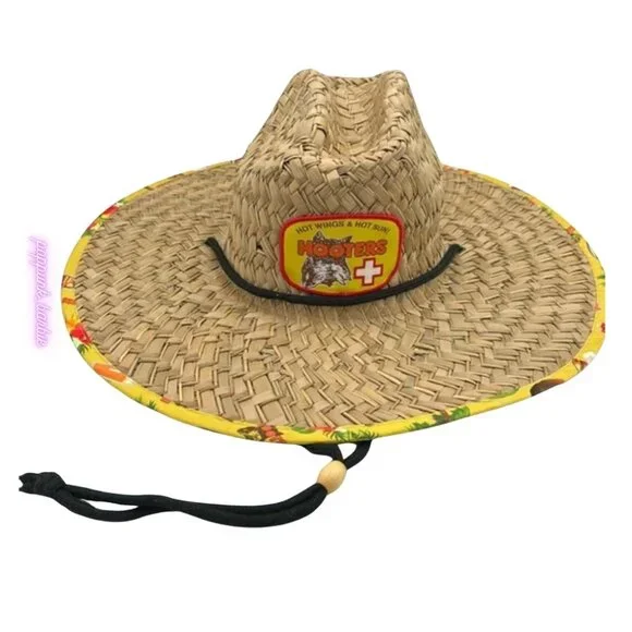 Hooters‎ Beach Lifeguard Straw Hat NWT RARE
